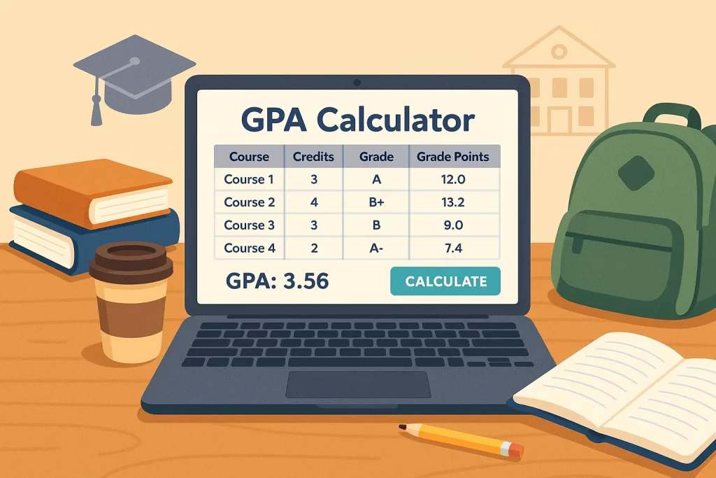 เครื่องมือช่วยคำนวณเกรดเฉลี่ย ตัวช่วยสำคัญของนักเรียนและนิสิตยุคใหม่